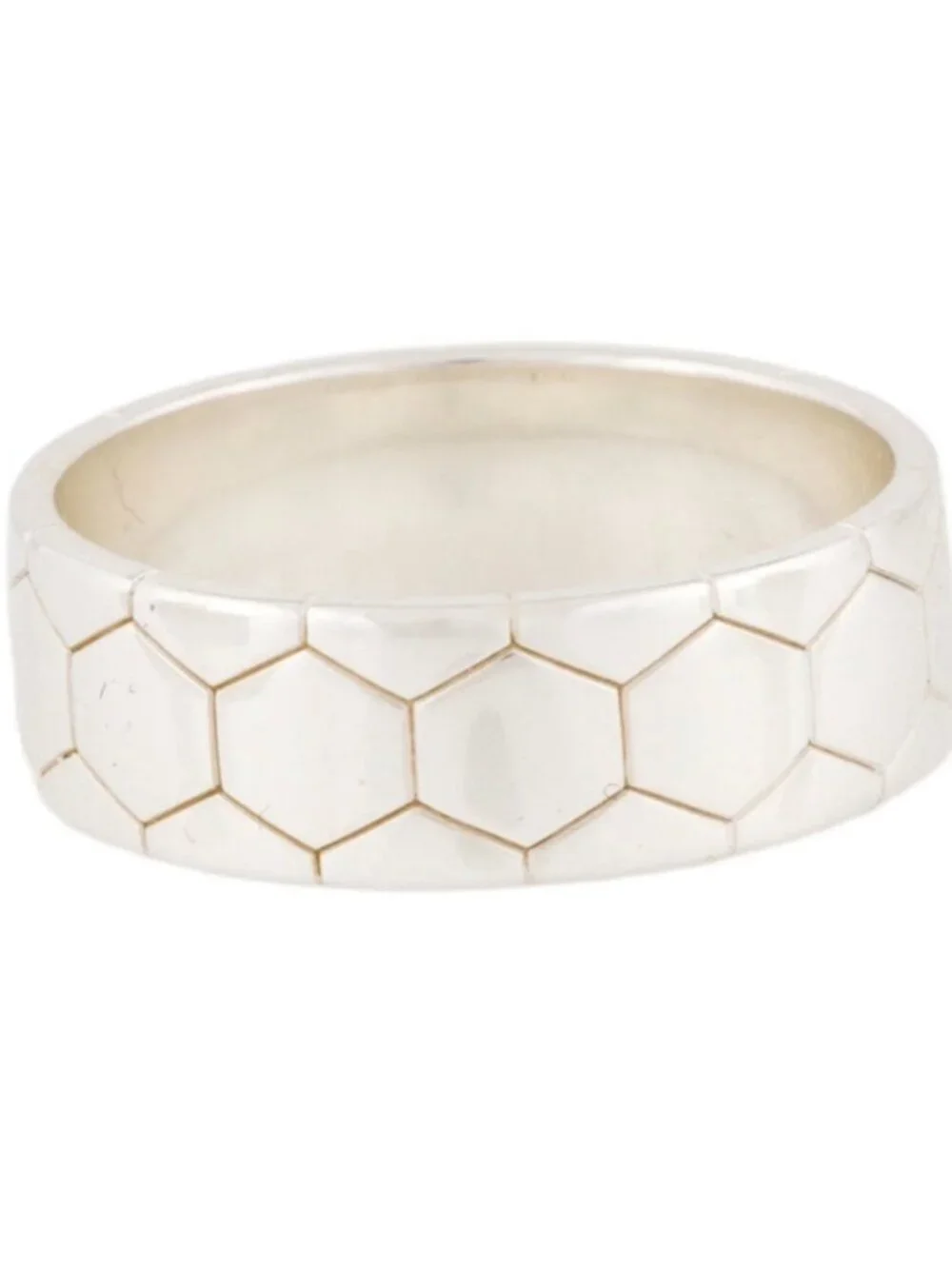 CHRISTOFLE STERLING SILVER 925 CDOE ROYALE BAND RING - Picture 5 of 10